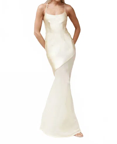 Runaway The Label Samani Maxi Dress In Lemon In Neutral