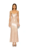 Runaway The Label Shira Maxi Dress In Mink