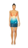 Runaway The Label Stellar Mini Dress In Blue