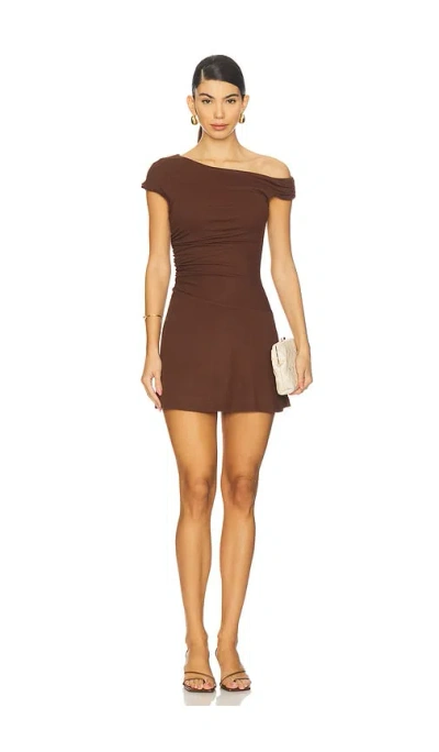 Runaway The Label Talli Mini Dress In Brown