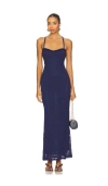 Runaway The Label Tasmin Maxi Dress In Blue