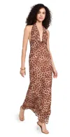 Runaway The Label Tenaya Maxi Dress In Leopard Print