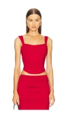 Runaway The Label Terrie Bustier Top In Red