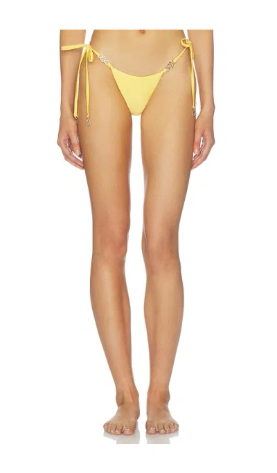 Runaway The Label Tiago Tie Side Bikini Bottom In White