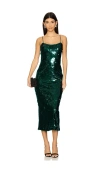 Runaway The Label Midi-kleid Vesina In Green
