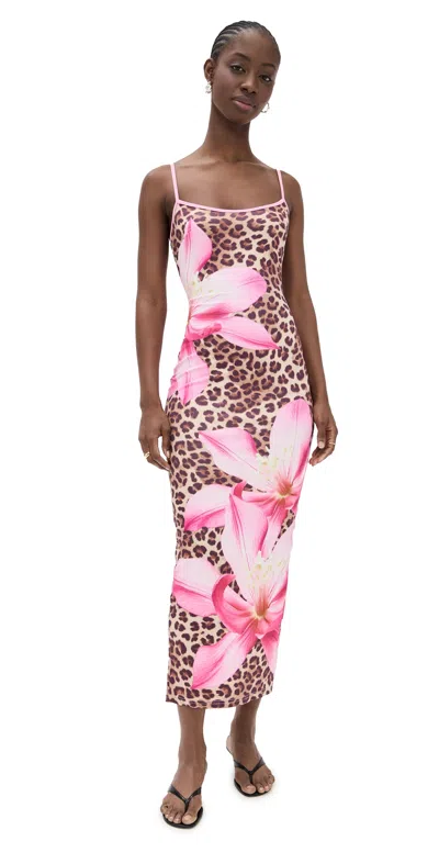 Runaway The Label Victoria Midi Dress Bimini Pink