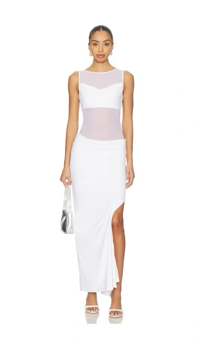 Runaway The Label Wilona Cowl Maxi Dress In White