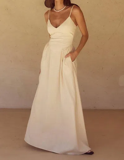 Runaway The Label Zephy Maxi Dress In Sand
