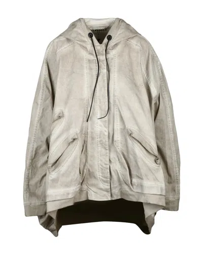 Rundhil Beige Overcoat Cotton Coat In Multi
