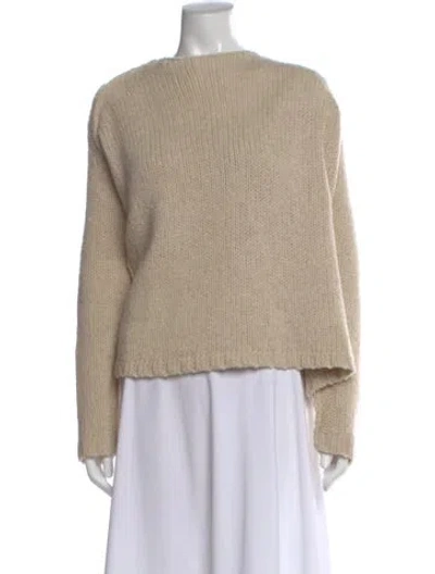 Pre-owned Rundholz Alpaca Crew Neck Sweater In Neutral