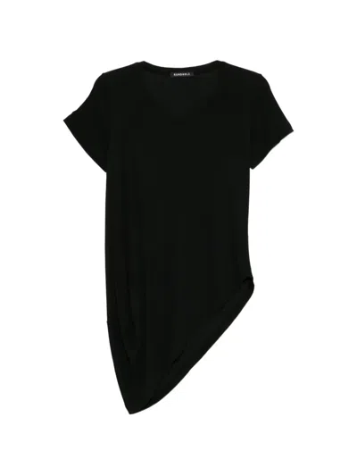 Rundholz Asymmetric Short-sleeve T-shirt In Black