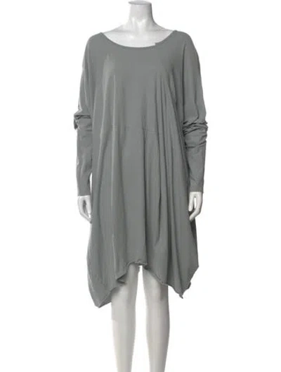 Pre-owned Rundholz Asymmetrical Long Dress In Grey