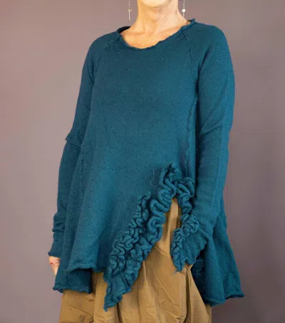 Rundholz Asymmetrical Pullover Sweater In Ink In Blue