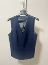 Rundholz Black Label Button Vest In Blue