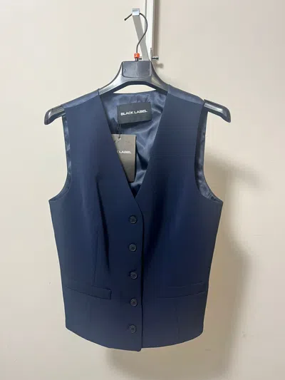 Rundholz Black Label Button Vest In Blue
