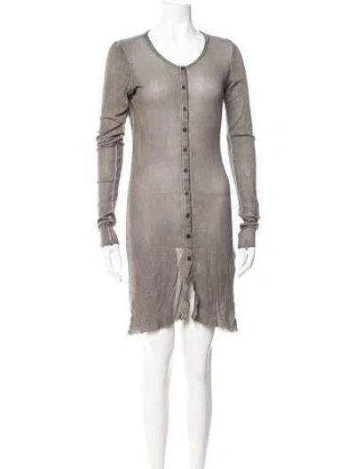 Pre-owned Rundholz Black Label Crew Neck Long Dress In Grey