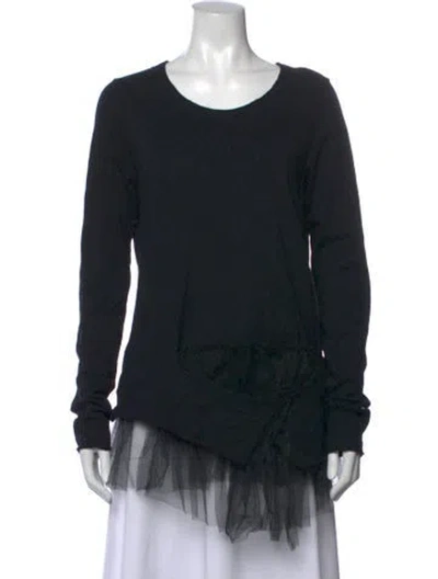 Pre-owned Rundholz Black Label Crew Neck Long Sleeve Top In Black