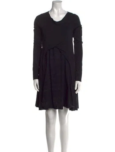 Pre-owned Rundholz Black Label Crew Neck Mini Dress In Black