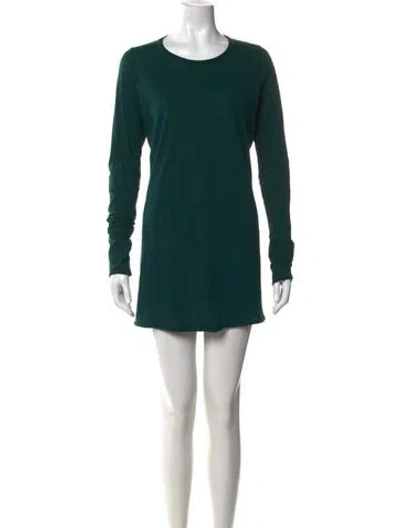 Pre-owned Rundholz Black Label Crew Neck Mini Dress In Green
