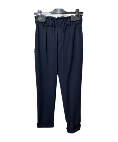 Rundholz Black Label Elastic Waist Casual Pants In Black
