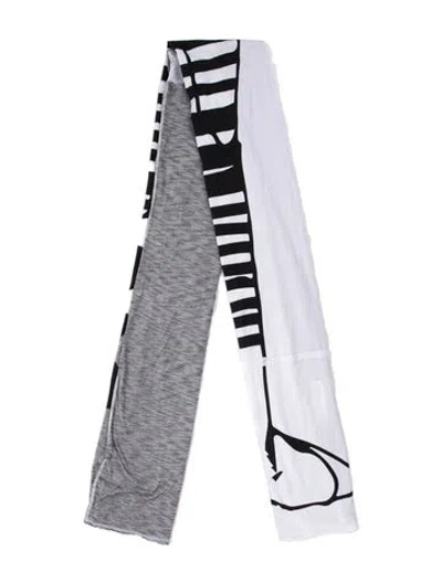 Pre-owned Rundholz Black Label Graphic Print Scarf In Black