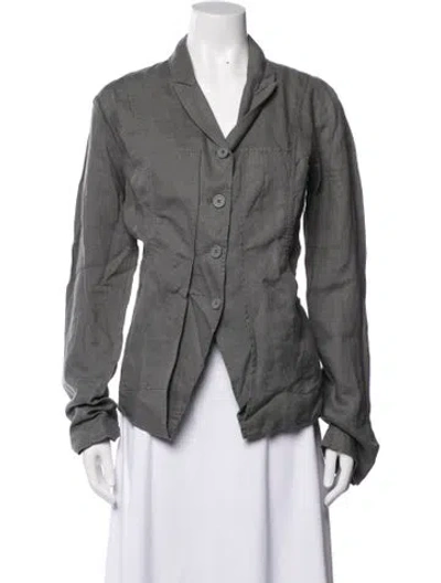 Pre-owned Rundholz Black Label Linen Blazer W/ Tags In Grey