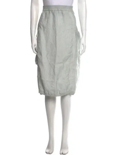Pre-owned Rundholz Black Label Linen Knee-length Skirt In Gray