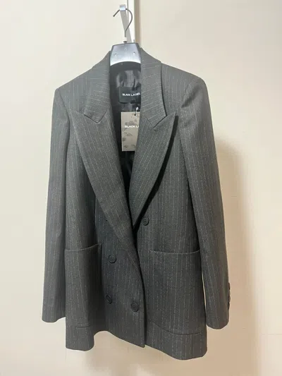 Rundholz Black Label Long-sleeved Suit Coat In Black