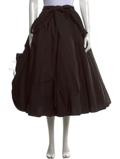 Pre-owned Rundholz Black Label Midi Length Skirt In Brown