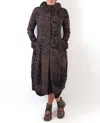 Rundholz Black Label Ruffle Collar Coat In Jungle Print