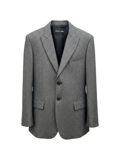 Rundholz Black Label Single-breasted Peaked-lapel Blazer In Gray