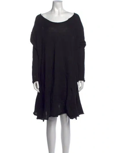 Pre-owned Rundholz Black Label Virgin Wool Long Dress In Black