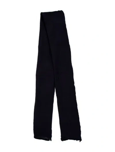 Pre-owned Rundholz Black Label Virgin Wool Scarf In Blue