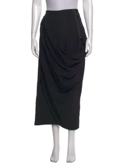Pre-owned Rundholz Black Label Wool Midi Length Skirt In Black
