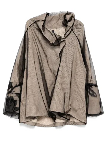 Rundholz Button-up Cardigan In Nude