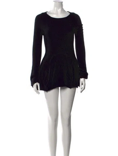 Pre-owned Rundholz Cashmere Mini Dress In Black