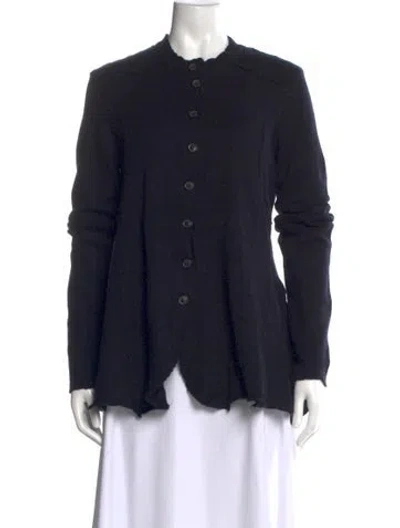 Pre-owned Rundholz Cashmere Open Front Sweater In Black
