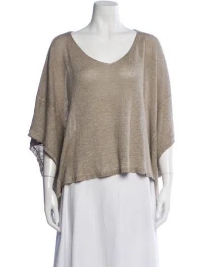 Pre-owned Rundholz Cashmere V-neck Sweater In Gold