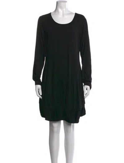 Pre-owned Rundholz Crew Neck Knee-length Dress In Black