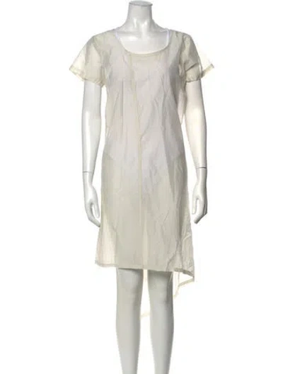 Pre-owned Rundholz Crew Neck Knee-length Dress In Neutrals