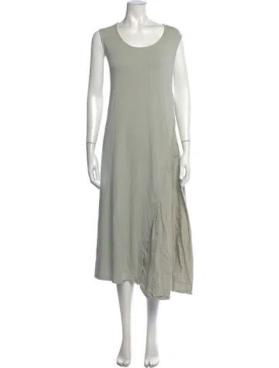 Pre-owned Rundholz Crew Neck Long Dress In Green