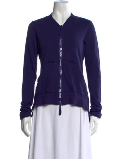 Pre-owned Rundholz Crew Neck Long Sleeve Sweatshirt In Purple