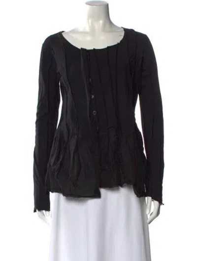 Pre-owned Rundholz Crew Neck Long Sleeve Top In Black