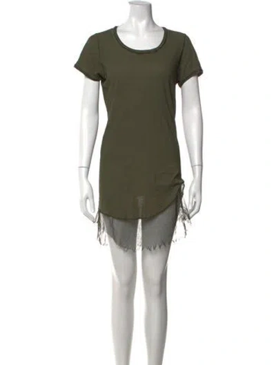 Pre-owned Rundholz Crew Neck Mini Dress In Green