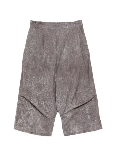 Rundholz Darted Pleated Trousers In Gray