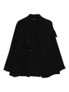 Rundholz Double-breasted Jacket In Black
