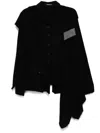 Rundholz Draped Blazer In Schwarz