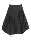 Rundholz Drawstring Skirt In Black