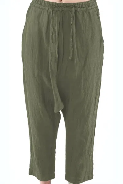 Rundholz Drawstring Trouser In Olive In Green