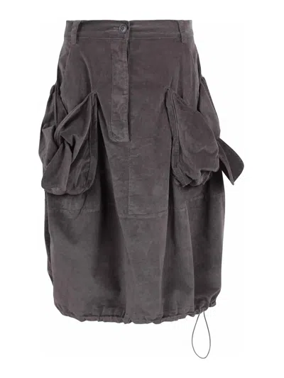 Rundholz Drop-crotch Pants In Gray